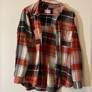 Universal threads plaid shirt XL red
